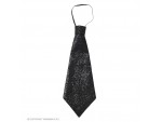 Αποκριάτικη μαύρη γραβάτα με λάστιχο