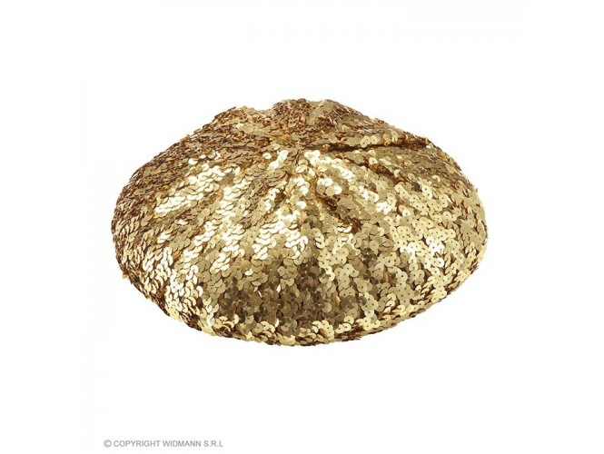 Αποκριάτικο χρυσό καπέλο με παγιέτες