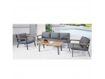 WOOD Set Σαλόνι κήπου Αλουμινίου- Teak έπιπλα κήπου bigstore.gr
