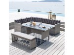 CENTER Καθιστικό κήπου Wicker έπιπλα κήπου bigstore.gr