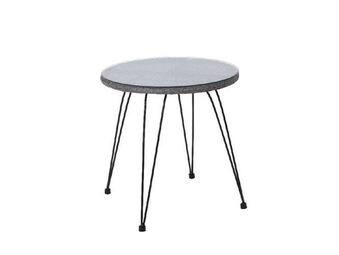 SALSA τραπέζι μεταλλικό Wicker έπιπλα κήπου bigstore.gr