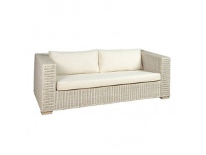 Καναπές με πλέξη από φυσικό Rattan 6041 W Καναπές με πλέξη από φυσικό Rattan 6041 W