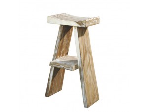 Σκαμπό bar από ξύλο Teak Σκαμπό bar από ξύλο Teak