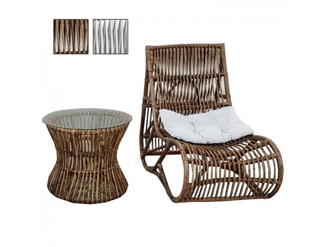 MIDU Set πολυθρόνα relax Rattan