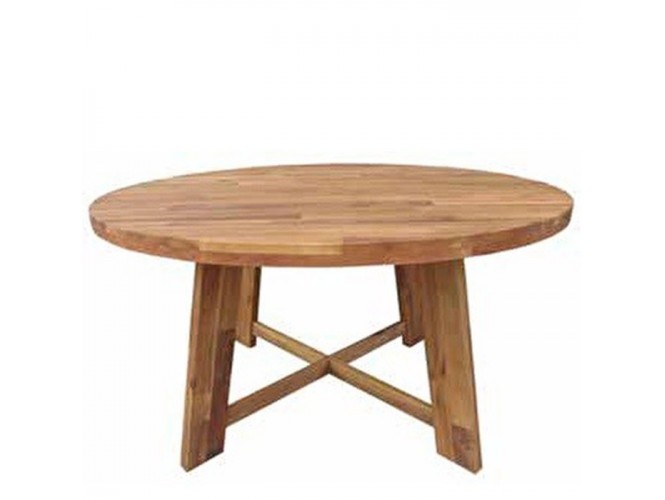 CARDIF τραπέζι στρογγυλό με ξύλο ακακία έπιπλα κήπου bigstore.gr