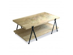 Alpha Coffee Table White Washed μαύρο Alpha Coffee Table White Washed μαύρο