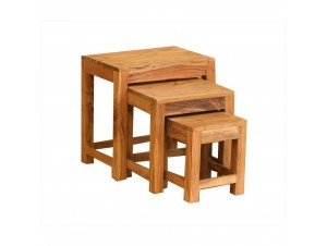 Minimal 45-33-21 Coffee Table Set 3Τεμ καρυδί Minimal 45-33-21 Coffee Table Set 3Τεμ καρυδί
