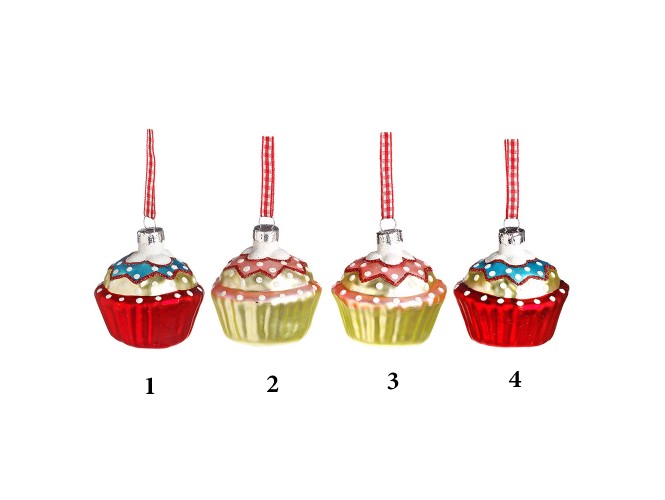 Χριστουγεννιάτικα στολίδια κεκάκια σε 4 σχέδια 5