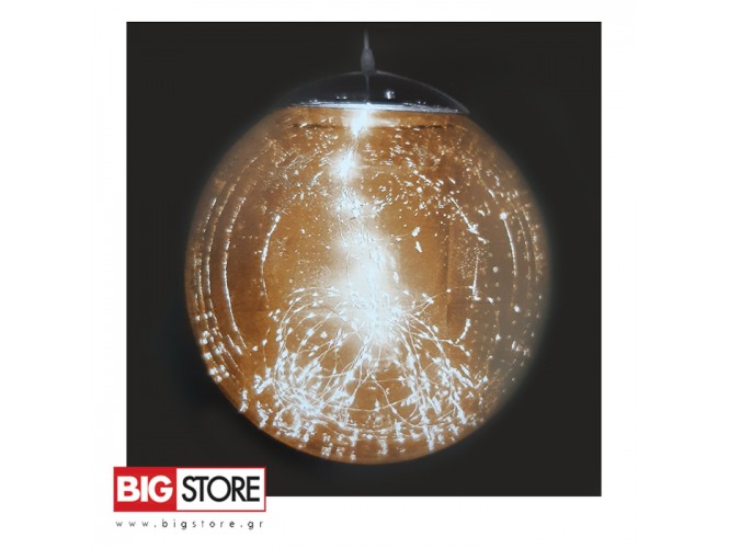 Χριστουγεννιάτικη ακρυλική μπάλα με θερμό λευκό φως 40 εκ.