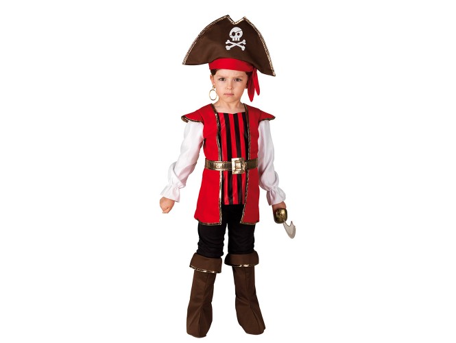 Αποκριάτικη παιδική στολή κόκκινος πειρατής