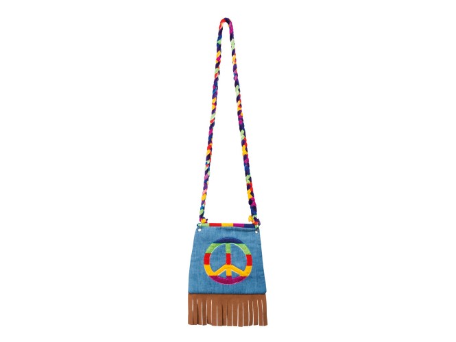 Αποκριάτικη πολύχρωμη τσάντα Hippie