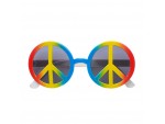 Αποκριάτικα πολύχρωμα γυαλιά ¨Αγάπη και Ειρήνη"