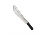 Αποκριάτικο ματωμένο μαχαίρι με μαύρη λαβή 52 εκ.