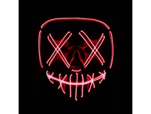 Αποκριάτικη κόκκινη φωτιζόμενη μάσκα