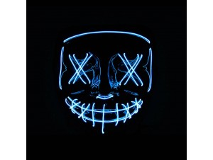 Αποκριάτικη μπλε φωτιζόμενη μάσκα