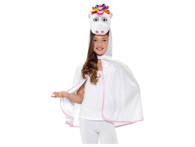 Αποκριάτικη παιδική κάπα μονόκερος με κουκούλα