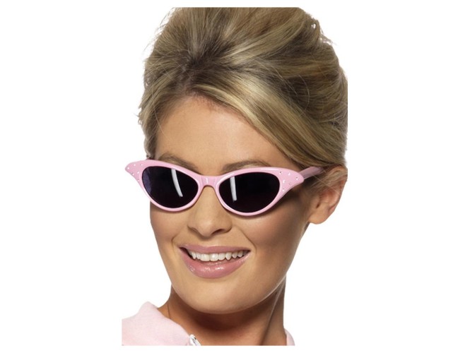 Αποκριάτικα ροζ γυαλιά στυλ Rock & roll