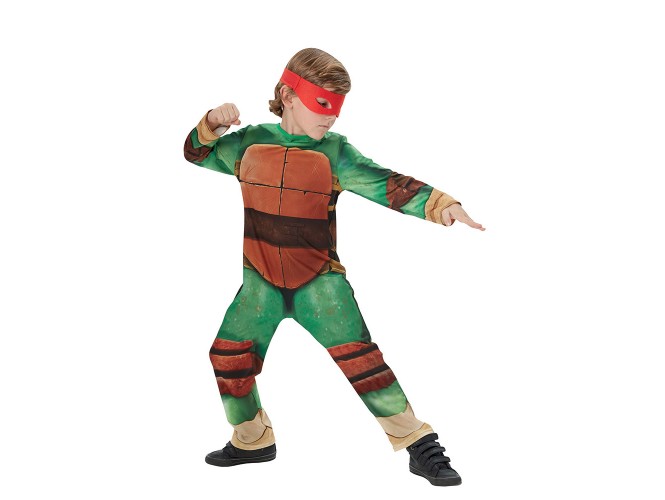 Αποκριάτικη παιδική στολή νίντζα χελώνα με ολόσωμη φόρμα