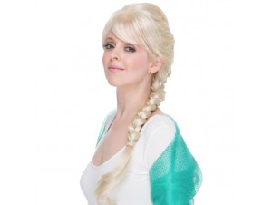 Αποκριάτικη ξανθιά περούκα Βασίλισσα του πάγου