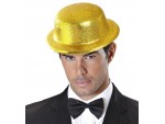 Αποκριάτικο καπέλο βαριετέ χρυσό με γκλίτερ