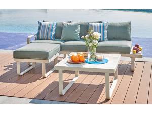 Γωνιακό Καθιστικό κήπου Αλουμινίου Σετ 4τμχ έπιπλα κήπου bigstore.gr