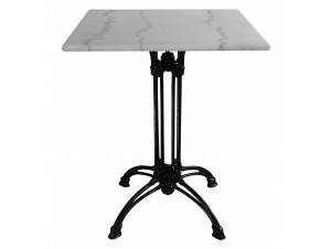 Μεταλλικό Τετράγωνο Τραπέζι Με Μάρμαρο έπιπλα κήπου bigstore.gr