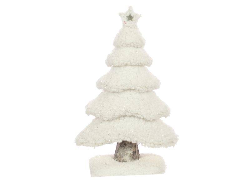 Χριστουγεννιάτικο Διακοσμητικό Δέντρο Λευκό 24 x 9 x 42 εκ.