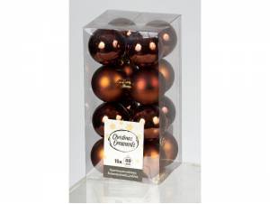 Set 16 τεμ. Χριστουγεννιάτικες μπάλες πλαστικές