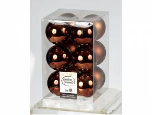 Set 12 τεμ. Χριστουγεννιάτικες μπάλες πλαστικές