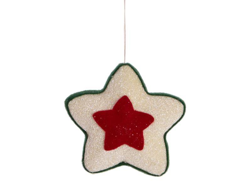 Χριστουγεννιάτικο Κρεμαστό Στολίδι Αστέρι 15 x 4