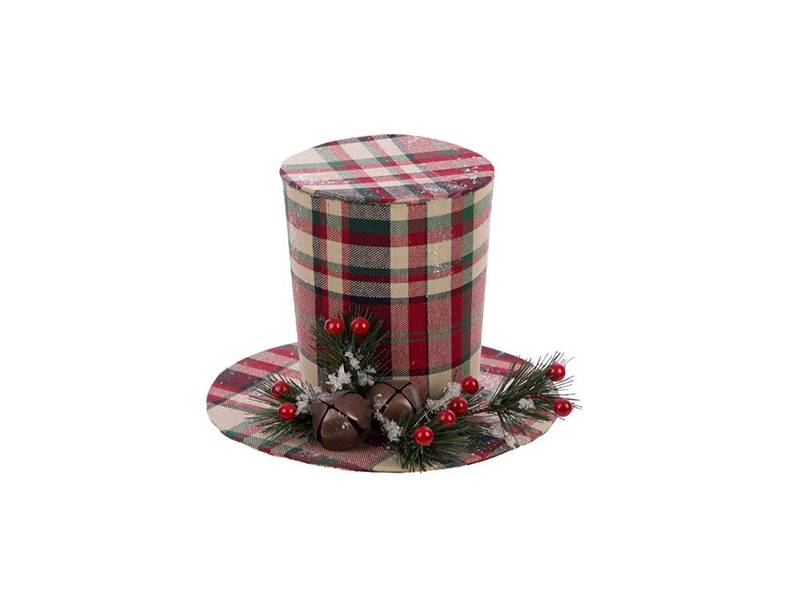 Χριστουγεννιάτικο Διακοσμητικό Καπέλο Καρώ 22