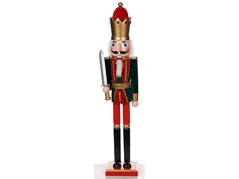 Χριστουγεννιάτικο Μολυβένιο Στρατιωτάκι Ξύλινο Βελούδο 150 εκ.