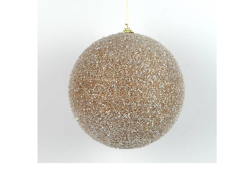 Χριστουγεννιάτικη Μπάλα Decor Χρυσή με Glitter 15 εκ.
