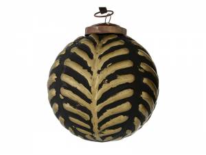 Χριστουγεννιάτικη Γυάλινη Σκούρο Χρυσή Μπάλα Coapinja 10 εκ.