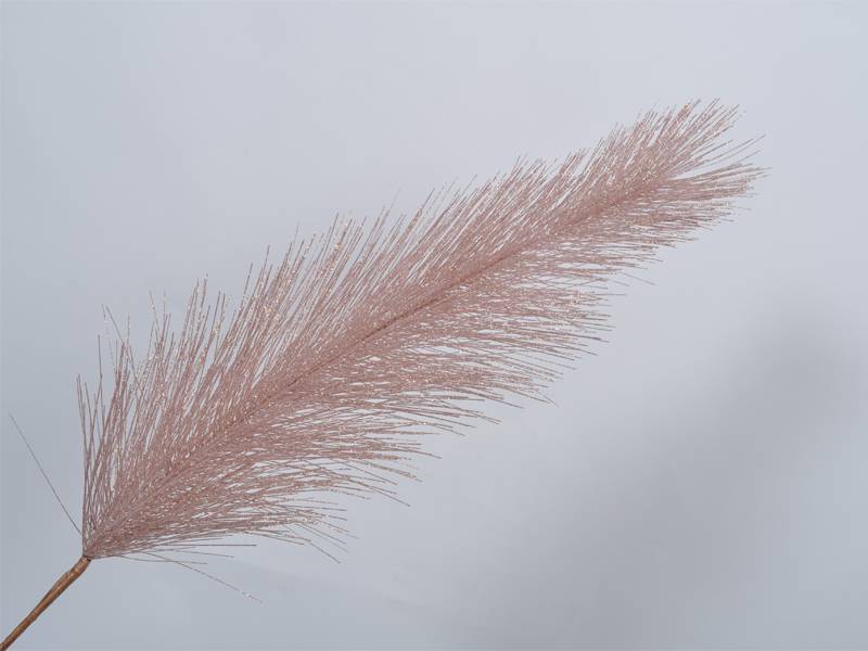 Διακοσμητικό Κλαδί Φτέρι Ροζ με Glitter 117 εκ.