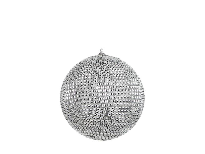 Χριστουγεννιάτικη Μπάλα Decor Ασημί Discoball 10 εκ.