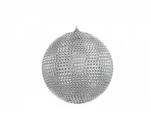 Χριστουγεννιάτικη Μπάλα Decor Ασημί Discoball 15 εκ.