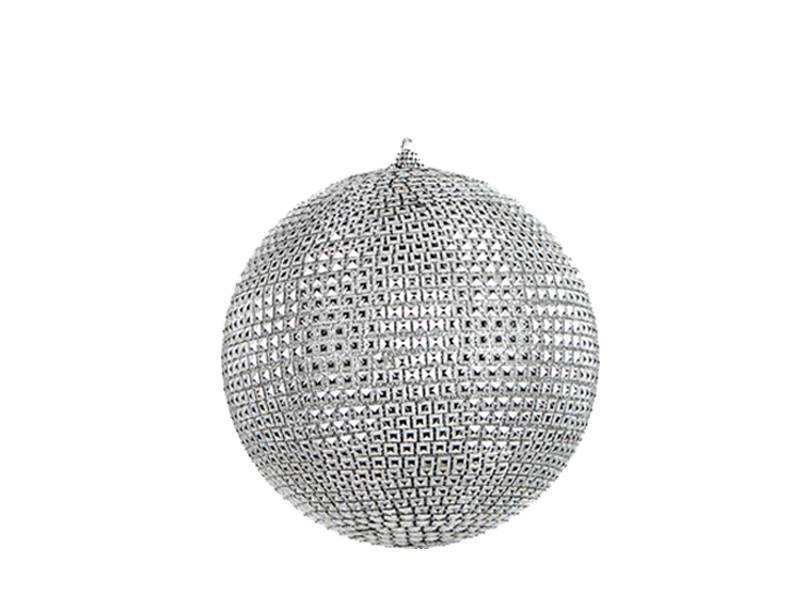 Χριστουγεννιάτικη Μπάλα Decor Ασημί Discoball 15 εκ.