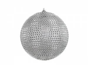 Χριστουγεννιάτικη Μπάλα Decor Ασημί Discoball 20 εκ.