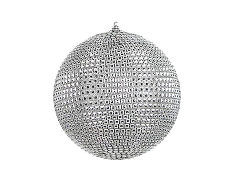 Χριστουγεννιάτικη Μπάλα Decor Ασημί Discoball 20 εκ.