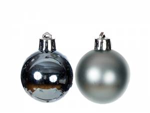 Set 12 τεμ. Χριστουγεννιάτικες μπάλες πλαστικές