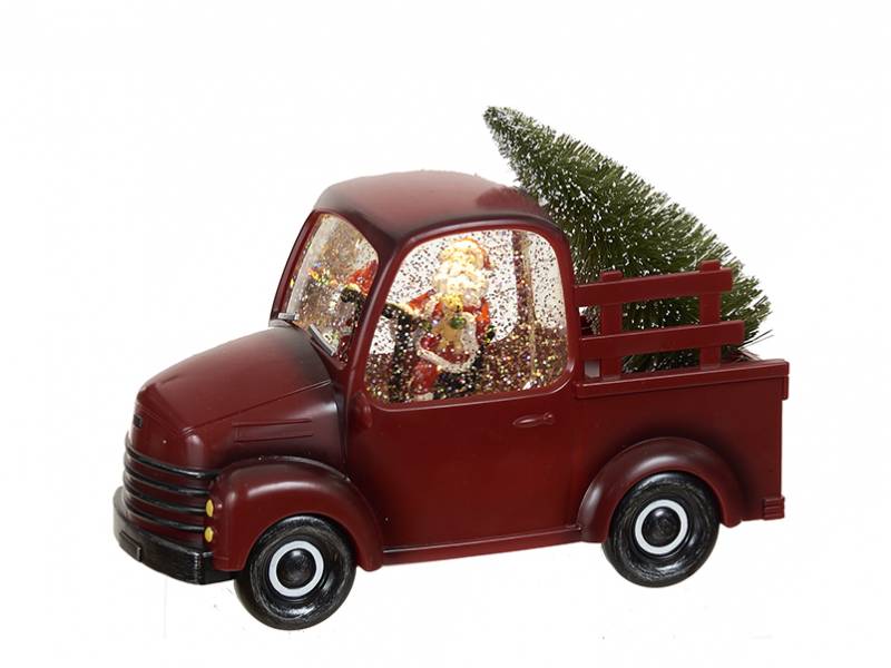 Χριστουγεννιάτικo Κόκκινο Αυτοκίνητο με Δέντρο