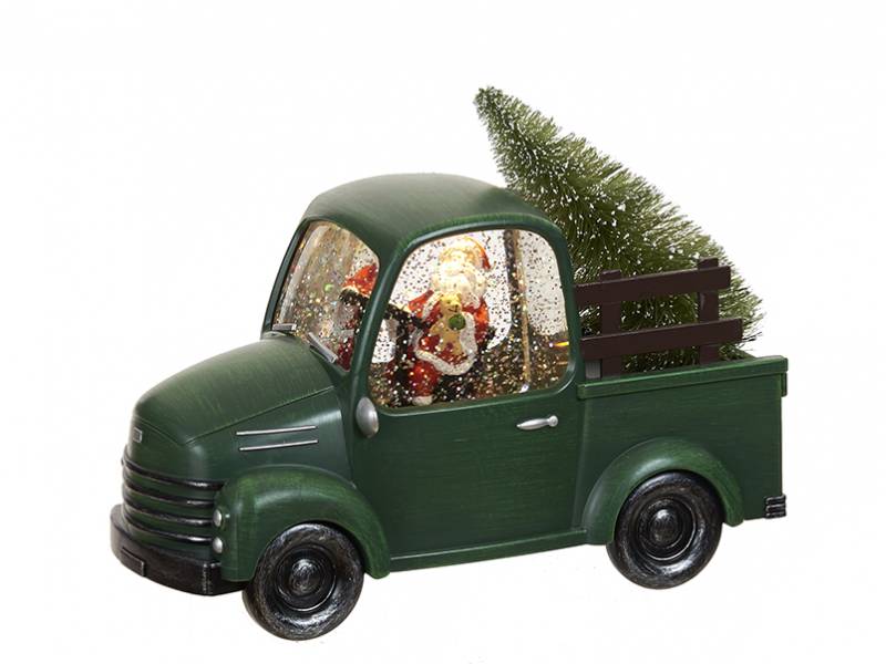 Χριστουγεννιάτικo Πράσινο Αυτοκίνητο με Δέντρο