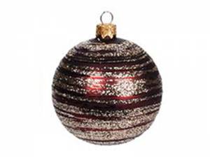 Χριστουγεννιάτικη Γυάλινη Μπάλα με Glitter 10 εκ.