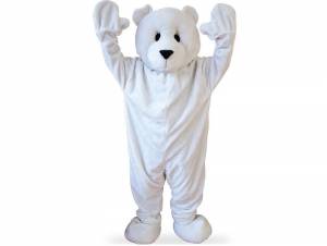 Στολή Μασκότ Αρκούδα Λευκή