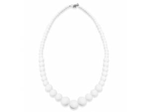 Αποκριάτικο Λευκό Κολιέ