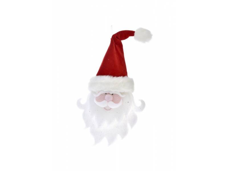 Χριστουγεννιάτικο διακοσμητικό κρεμαστό κεφάλι Άγιος Βασίλης