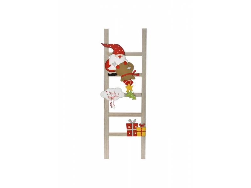 Χριστουγεννιάτικη σκάλα με άγιος βασίλη και δώρα