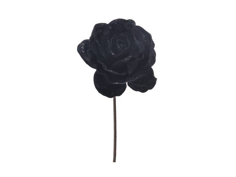 Διακοσμητικό λουλούδι τριαντάφυλλο μαύρο