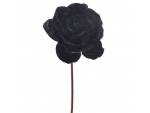 Διακοσμητικό λουλούδι τριαντάφυλλο μαύρο